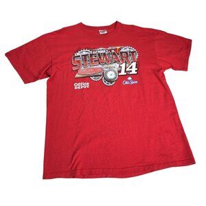 Tony Stewart 14 NASCAR T-Shirt XL Red Chase Authentics Racing Tee 2010